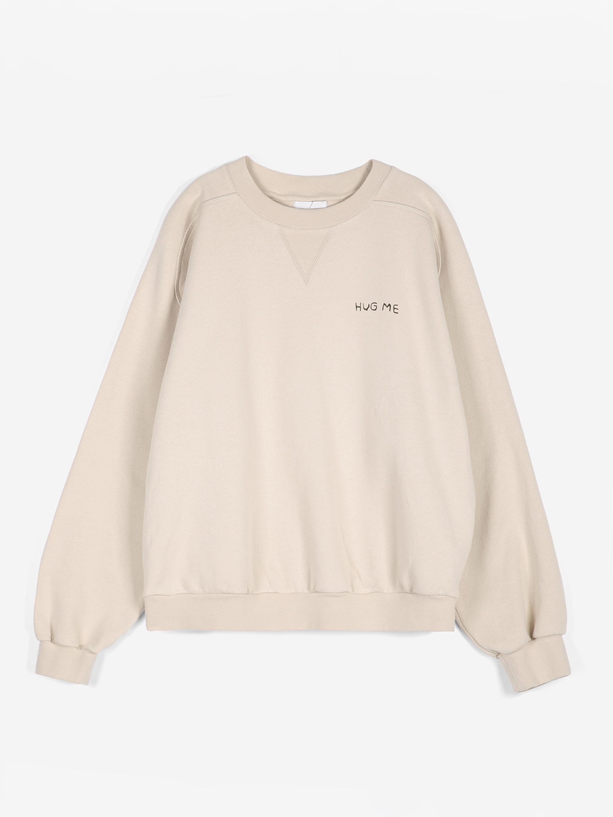 Bobo Choses Hug Me Sweatshirt Relaxed Fit Damen beige
